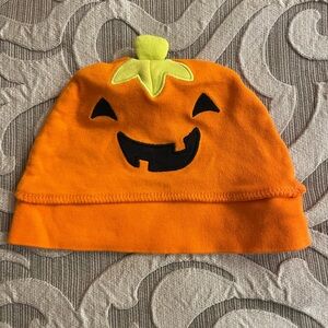 Kids Halloween Pumpkin Hat - Orange and Black